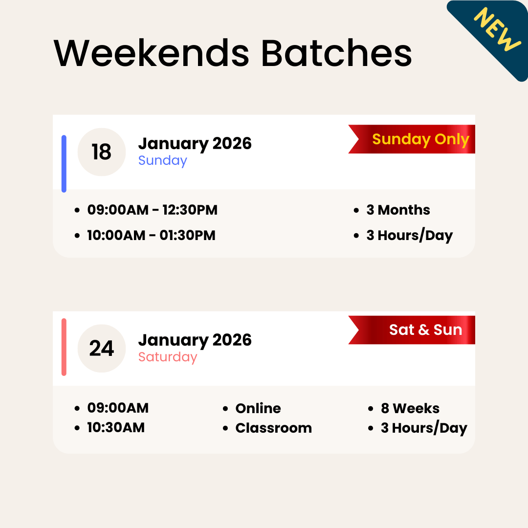 January 2026 Weekend Stock Market Training in Chennai – Sunday Only & Sat-Sun Batches January 2026 weekend stock market training in Chennai with Sunday-only 3-month batch starting January 18 and Sat–Sun 8-week batch starting December 24, available online and classroom at Kodambakkam and Guindy.